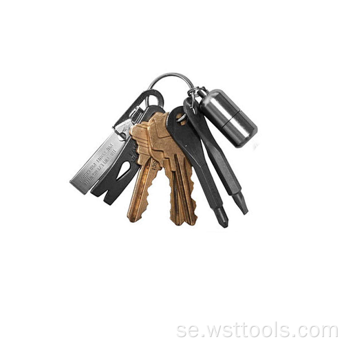 Nyckelring skruvmejsel Mini nyckel form skruvmejsel
